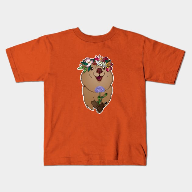 Quokka the Happiest Critter of Australia Kids T-Shirt by AltTabStudio